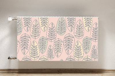 Decorative radiator cover Colorful leaves