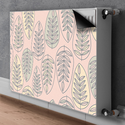 Decorative radiator cover Colorful leaves