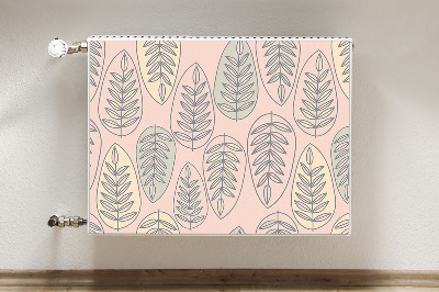 Decorative radiator cover Colorful leaves