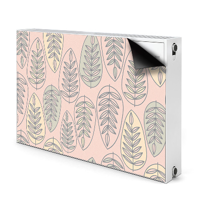 Decorative radiator cover Colorful leaves