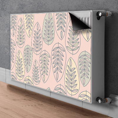 Decorative radiator cover Colorful leaves