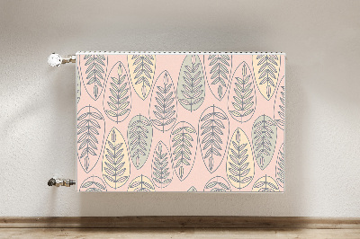 Decorative radiator cover Colorful leaves