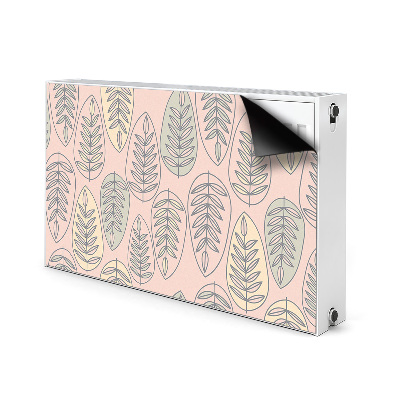 Decorative radiator cover Colorful leaves