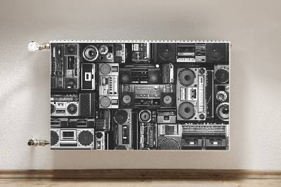 Decorative radiator mat Old School Boombox