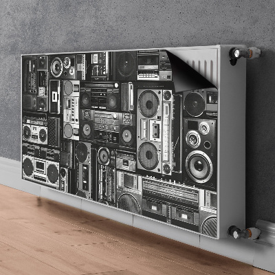 Decorative radiator mat Old School Boombox