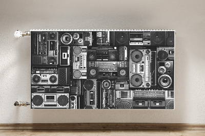 Decorative radiator mat Old School Boombox