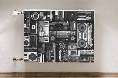 Decorative radiator mat Old School Boombox