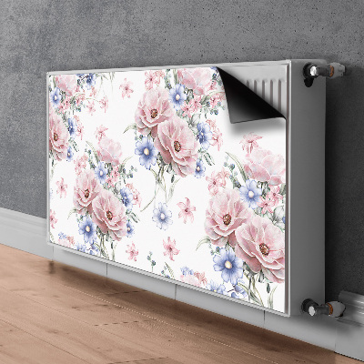 Radiator cover Delicate bouquet