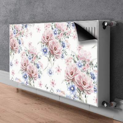 Radiator cover Delicate bouquet