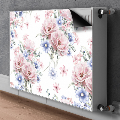 Radiator cover Delicate bouquet