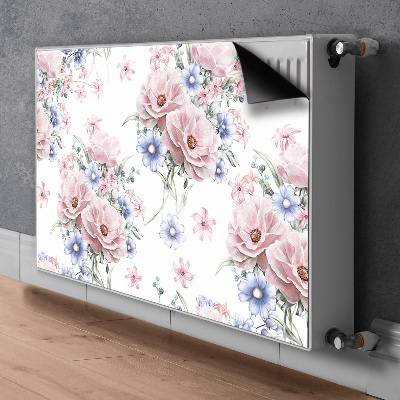 Radiator cover Delicate bouquet