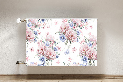 Radiator cover Delicate bouquet