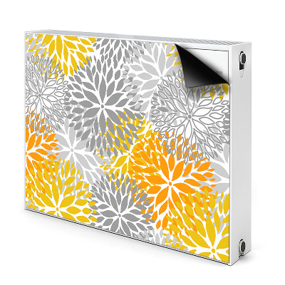 Radiator cover Chrysanthemums