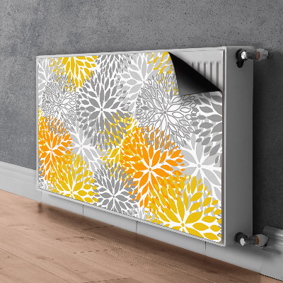 Radiator cover Chrysanthemums