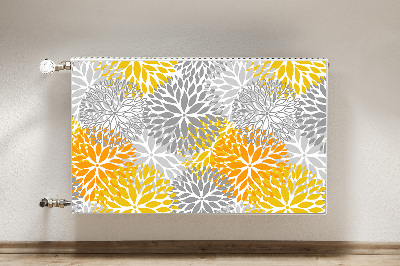 Radiator cover Chrysanthemums