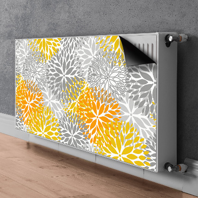 Radiator cover Chrysanthemums