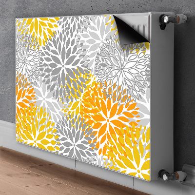 Radiator cover Chrysanthemums