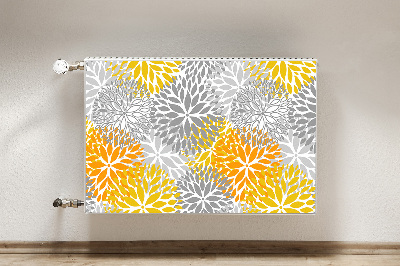 Radiator cover Chrysanthemums