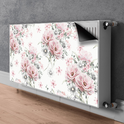 Printed radiator mat Flowers