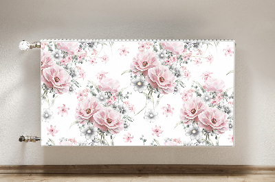 Printed radiator mat Flowers