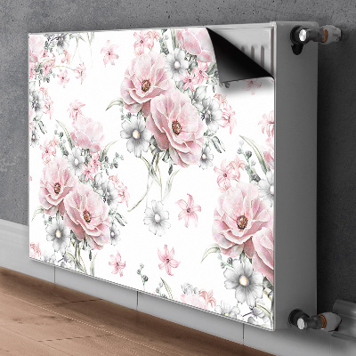 Printed radiator mat Flowers