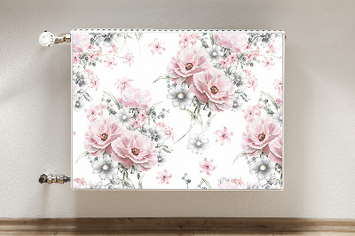 Printed radiator mat Flowers