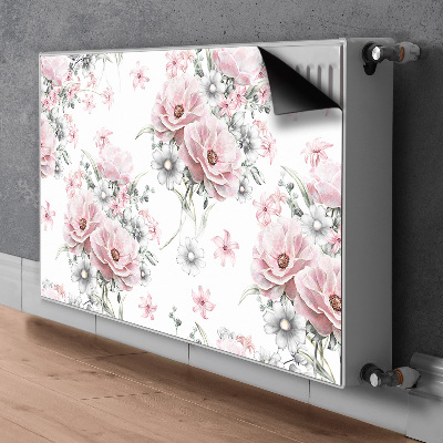 Printed radiator mat Flowers