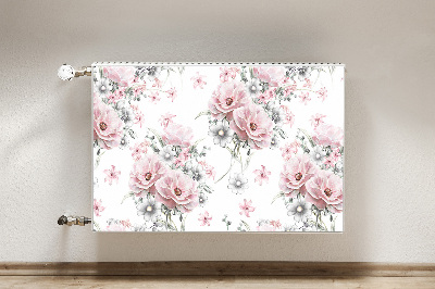 Printed radiator mat Flowers