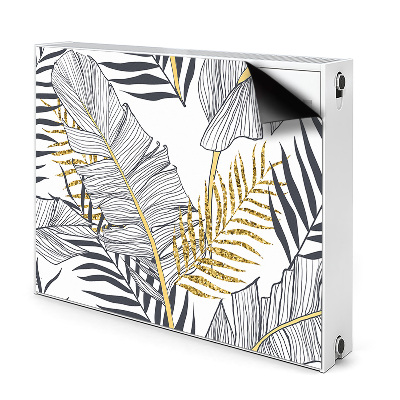 Magnetic radiator cover Palm leaves