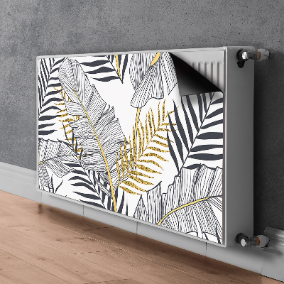 Magnetic radiator cover Palm leaves