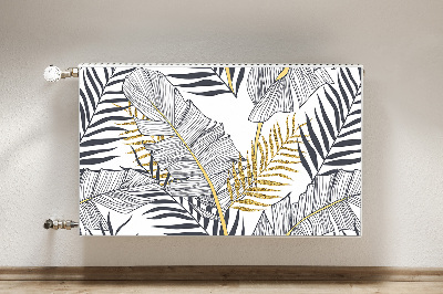 Magnetic radiator cover Palm leaves