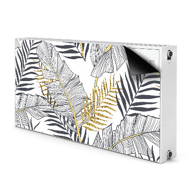 Magnetic radiator cover Palm leaves