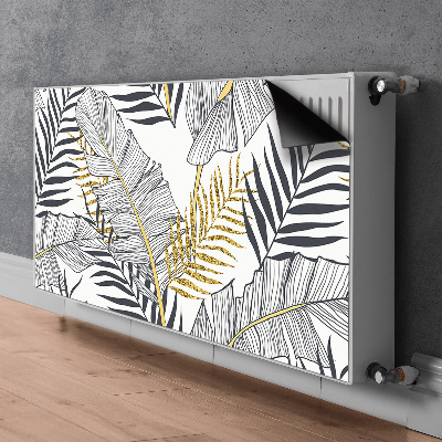 Magnetic radiator cover Palm leaves