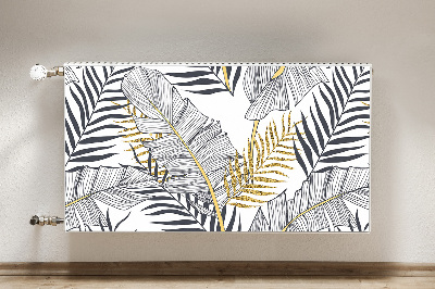 Magnetic radiator cover Palm leaves