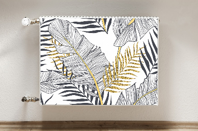 Magnetic radiator cover Palm leaves