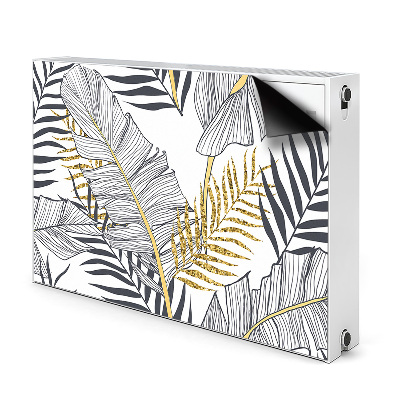 Magnetic radiator cover Palm leaves