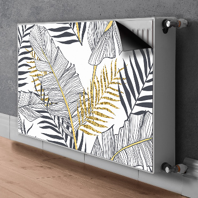 Magnetic radiator cover Palm leaves