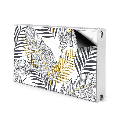 Magnetic radiator cover Palm leaves