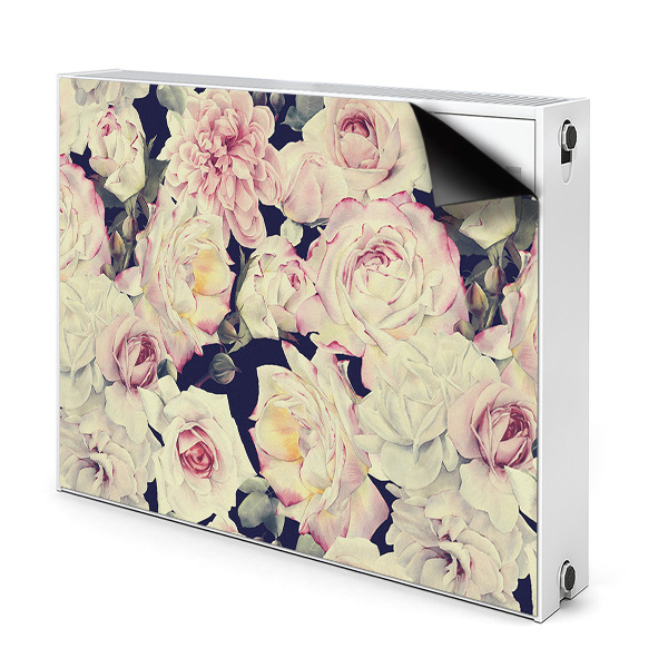 Radiator cover White roses