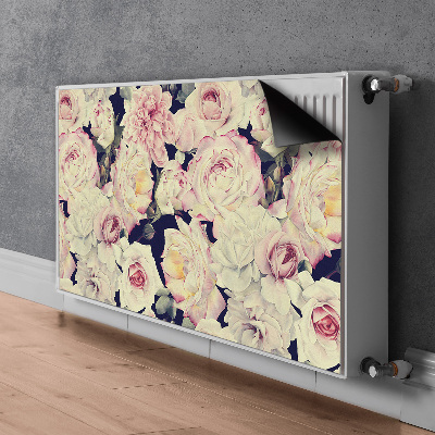 Radiator cover White roses