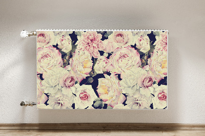 Radiator cover White roses