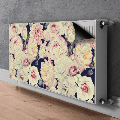 Radiator cover White roses