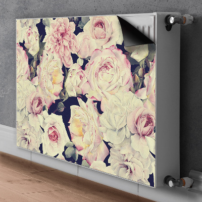 Radiator cover White roses