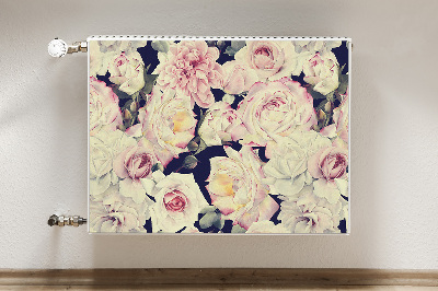 Radiator cover White roses