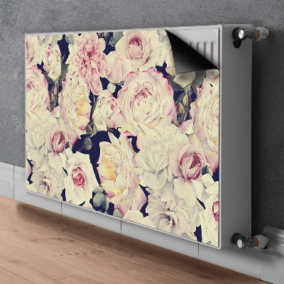 Radiator cover White roses