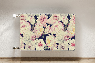 Radiator cover White roses