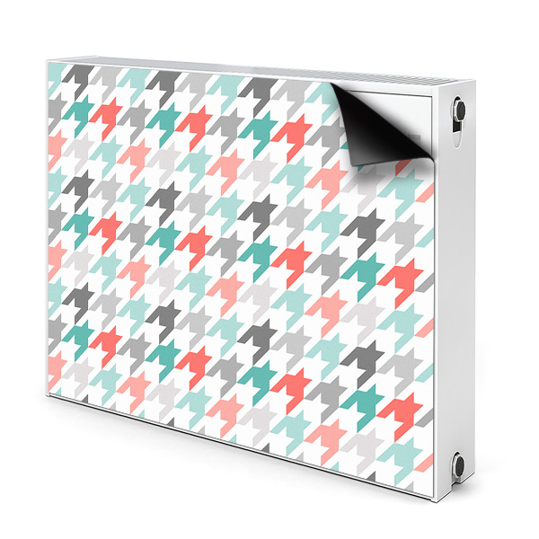 Decorative radiator cover Colorful pipette