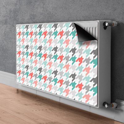 Decorative radiator cover Colorful pipette