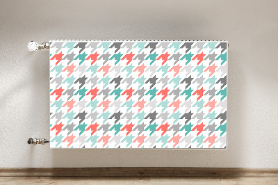 Decorative radiator cover Colorful pipette