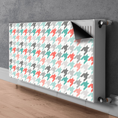 Decorative radiator cover Colorful pipette